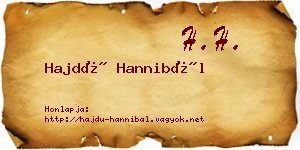 Hajdú Hannibál névjegykártya