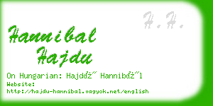 hannibal hajdu business card